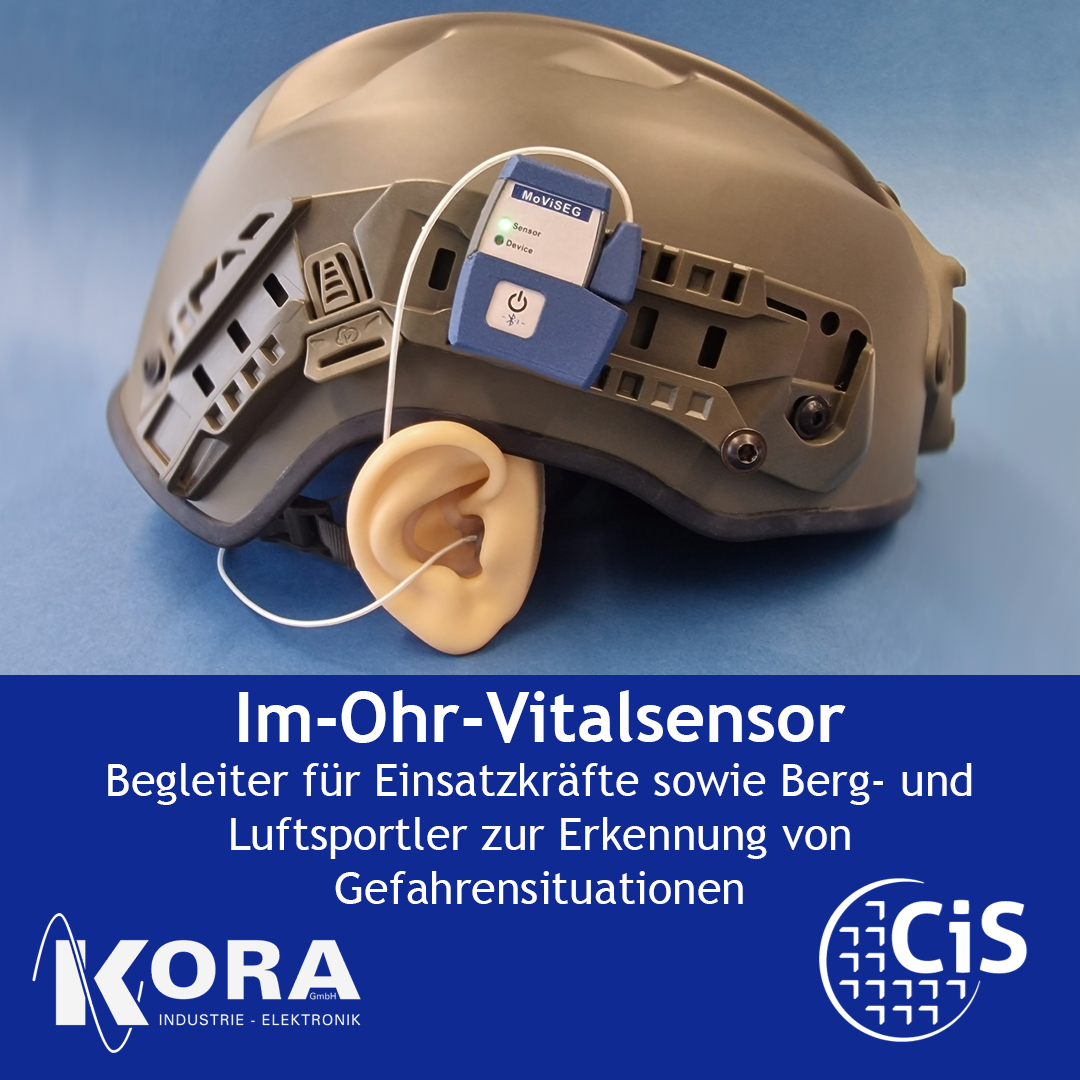 Im-Ohr-Vitalsensor für Einsatzkräfte sowie Berg- und Luftsportler zur Erkennung von Gefahrensituationen